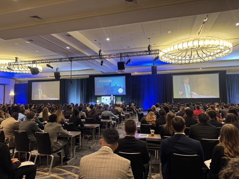 A large regional business development meeting with hundreds of professionals in attendance